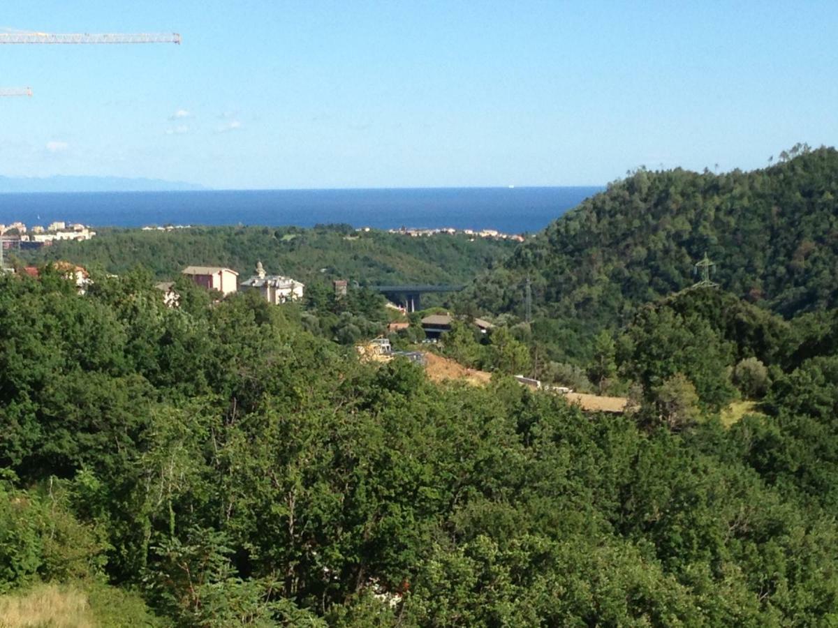 Attico Con Vista Spettacolare Cogoleto Villa Luaran gambar